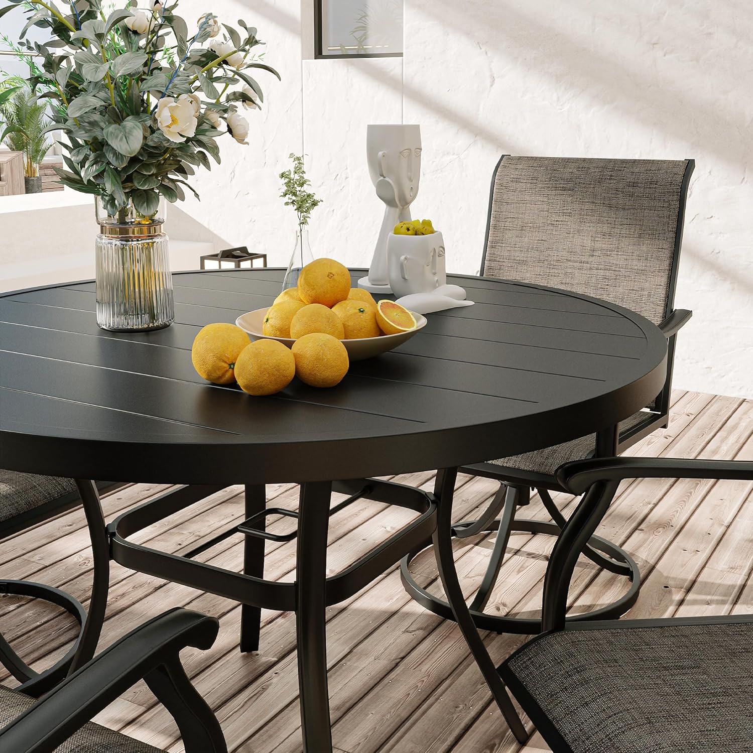 Circle patio 2024 dining set