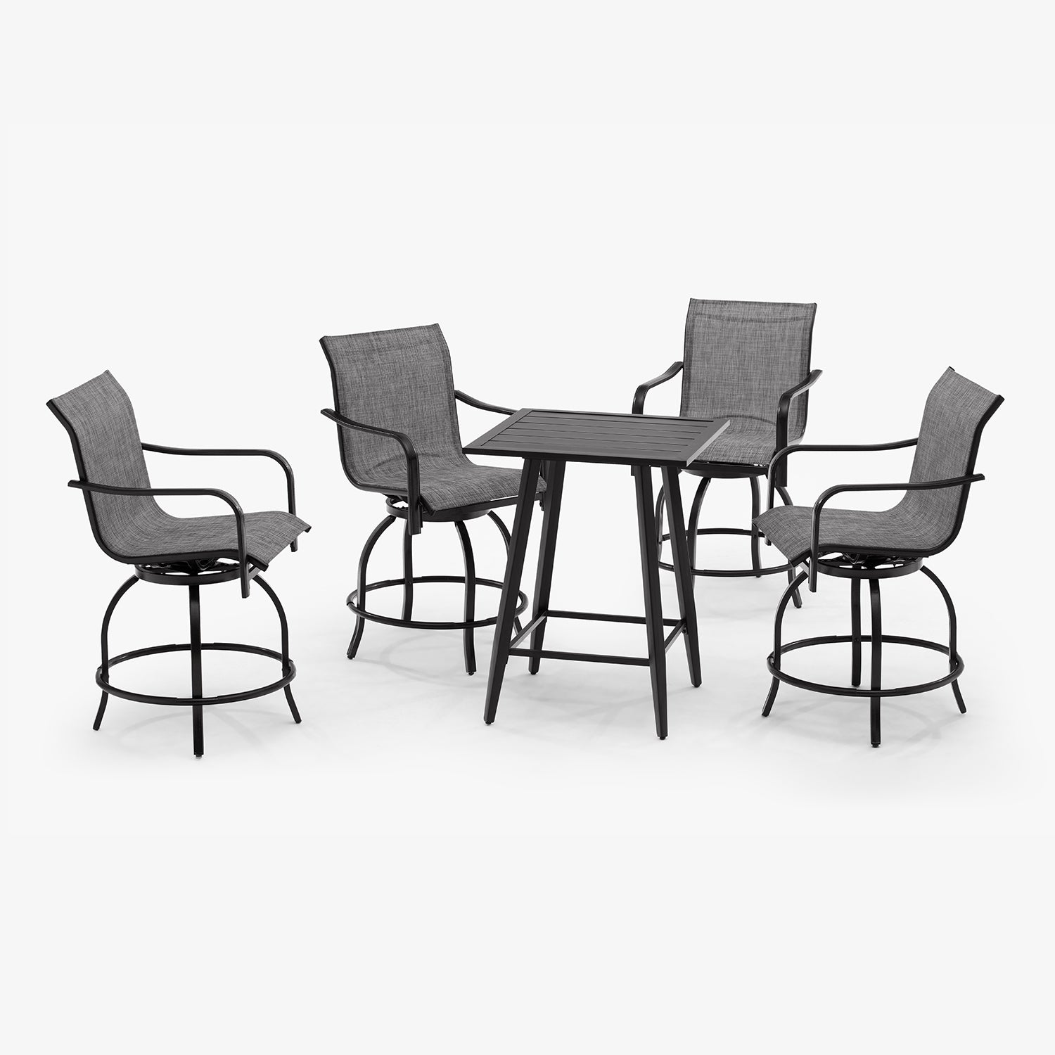 Bar height swivel online patio chairs