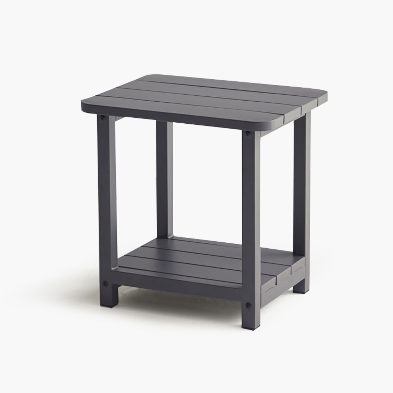 Mainstays Small Square Wood Side Table, Black Finish 